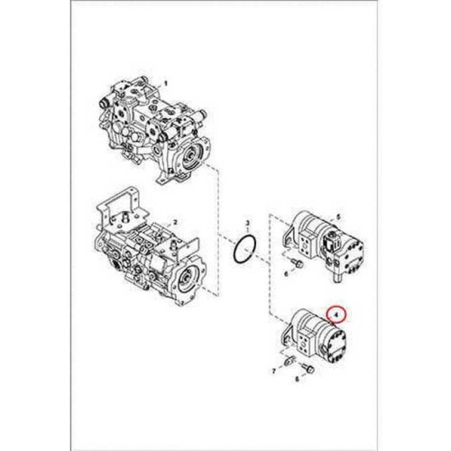 7010172 Насос шестеренный Bobcat