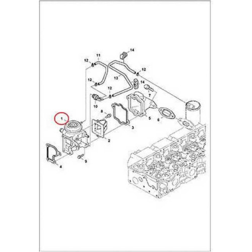 7000770 Клапан EGR Bobcat