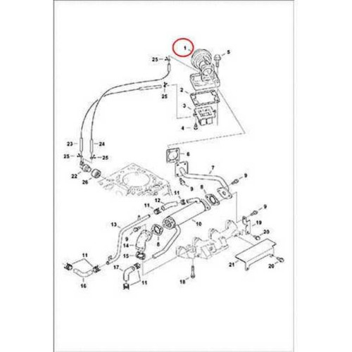 7012295 Клапан EGR Bobcat