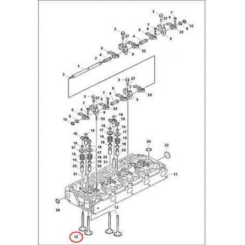 6680861 Клапан впускний Bobcat