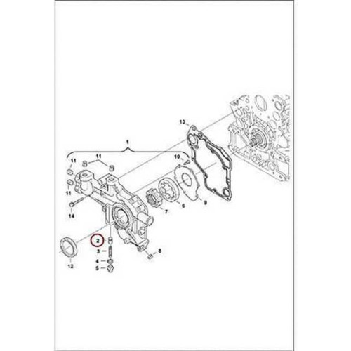 6685929 Клапан крышки передней Bobcat