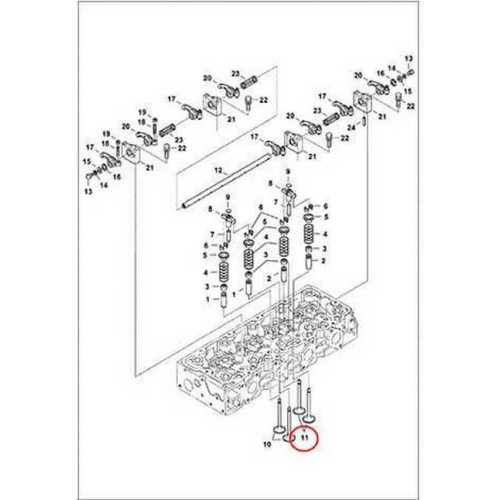 7000661 Клапан випускний Bobcat