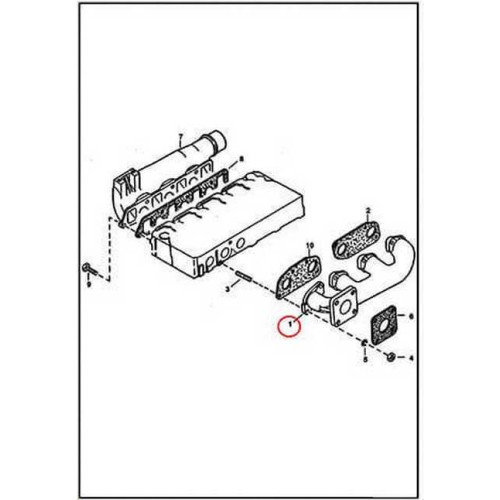 6651482 Колектор випускний Bobcat