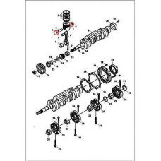 6686997 Кільце стопорне поршневого пальця Bobcat