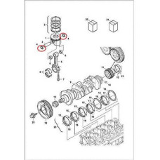 7008386 Кільце стопорне поршневого пальця Bobcat