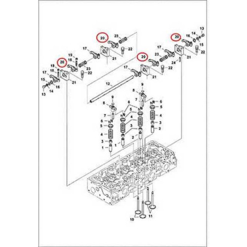 7000669 Коромисло випускного клапана Bobcat