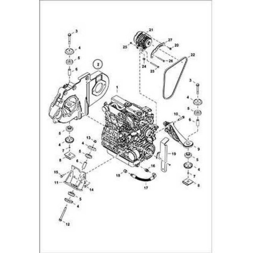 7214071 Корпус привода (монтажная рама) Bobcat