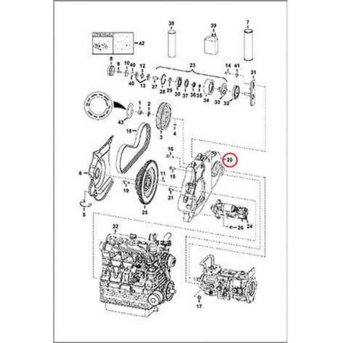7133636 Корпус привода (монтажная рама) Bobcat