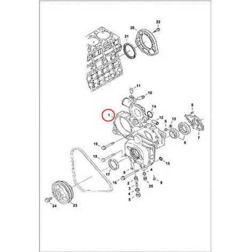 6698546 Корпус шестерень Bobcat