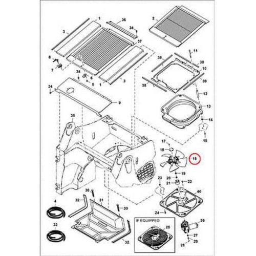 7231756 Крыльчатка вентилятора (5 лопастей) Bobcat