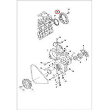 6680704 Кришка задня (з сальником) Bobcat