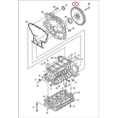 7008535 Маховик в сборе Bobcat