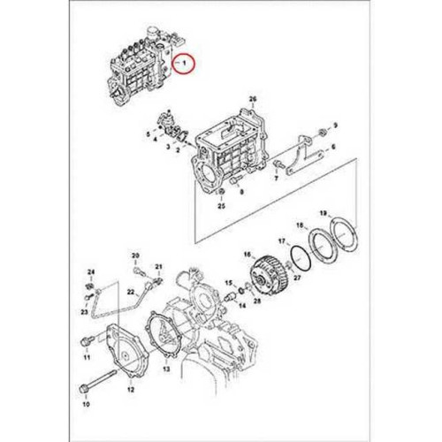 7017209 Насос паливний високого тиску (ТНВД) Bobcat