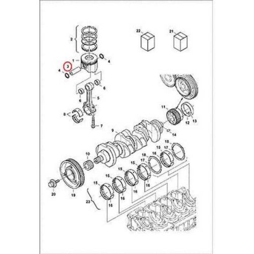 7008417 Палець поршневий Bobcat