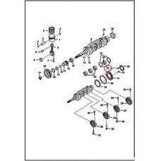 6653865 Півкільце колінвала, std (51,94 mm), низ Bobcat
