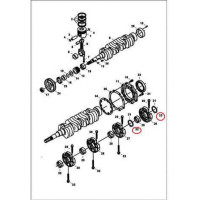7015267 Полукольцо коленвала, std (59,94 mm), низ Bobcat