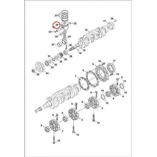 6698103 Поршень (00),+ 0,25 mm Bobcat