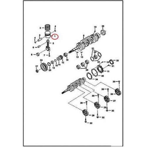 6689744 Поршень, +0,50 mm Bobcat