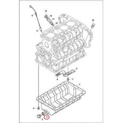 6631046 Прокладка (кольцо) пробки сливной Bobcat