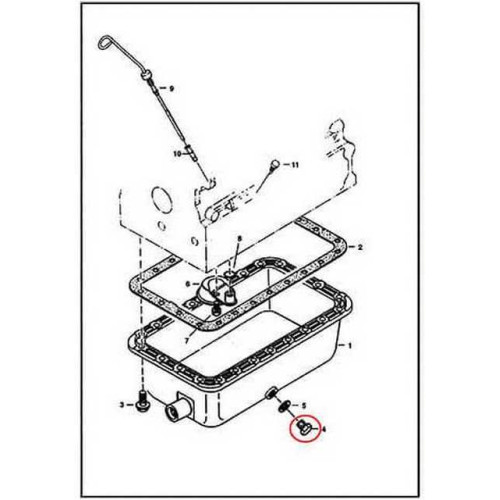 6686979 Пробка зливна піддона Bobcat