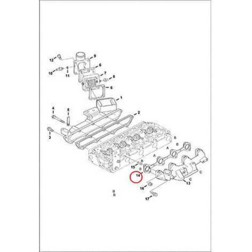 6680891 Прокладка выпускного коллектора Bobcat