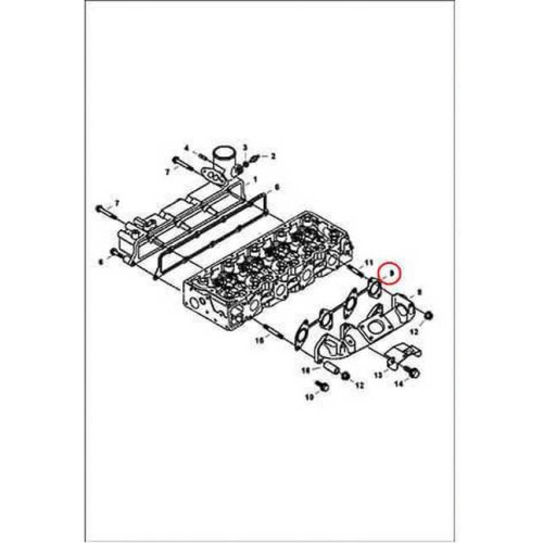 7008400 Прокладка випускного колектора Bobcat
