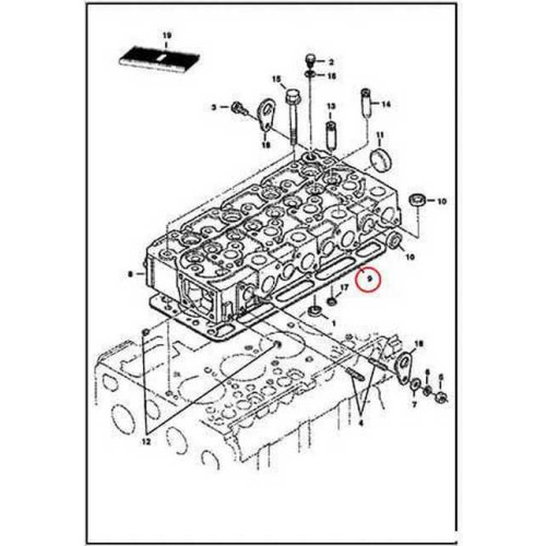6685080 Прокладка ГБЦ (.051 inch (1.30mm) thick) Bobcat
