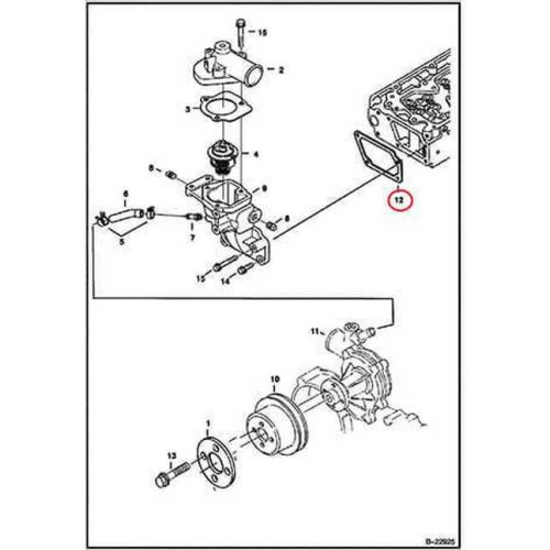 6680849 Прокладка корпусу термостату Bobcat