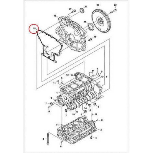 7008461 Прокладка корпусу шестерень Bobcat