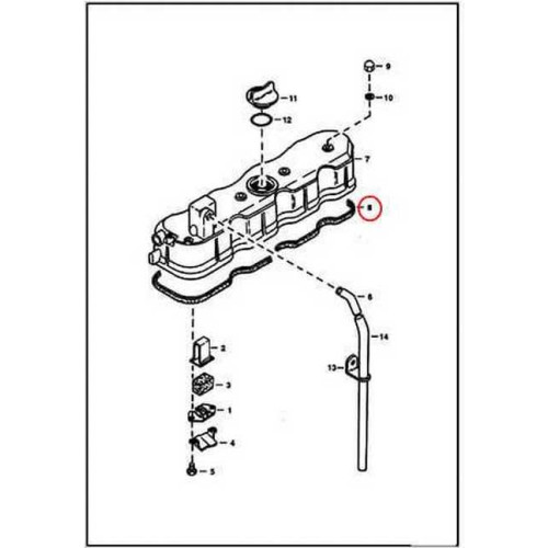6598136 Прокладка кришки клапанів Bobcat