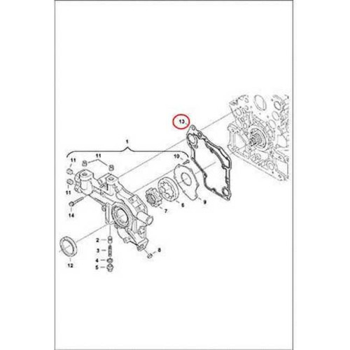 7000650 Прокладка кришки передньої Bobcat