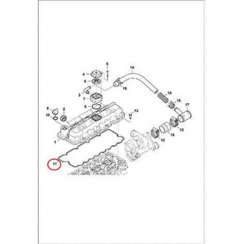 7008409 Прокладка крышки клапанов Bobcat