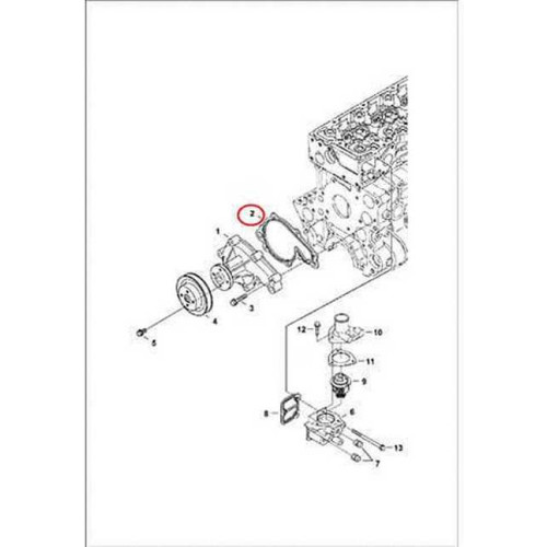 7008451 Прокладка водяного насоса Bobcat