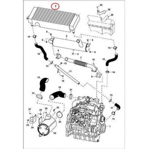 7152356 Радіатор водяний Bobcat