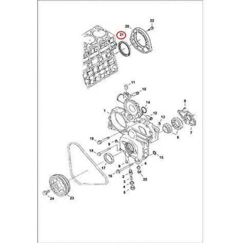 6680705 Сальник задний Bobcat