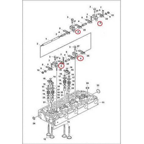 7017201 Стійка коромисла Bobcat