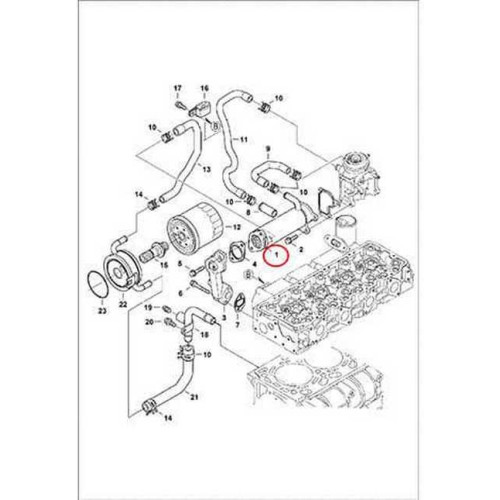 7000736 Теплообмінник EGR Bobcat