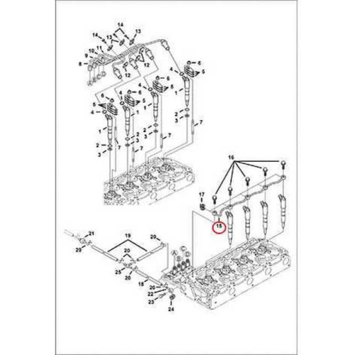 6680787 Трубка дренажна Bobcat