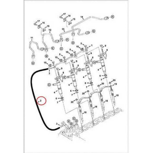 6974656 Трубка дренажная Bobcat