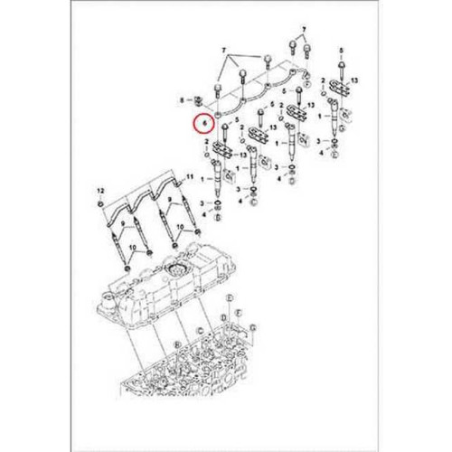 7008442 Трубка дренажная Bobcat