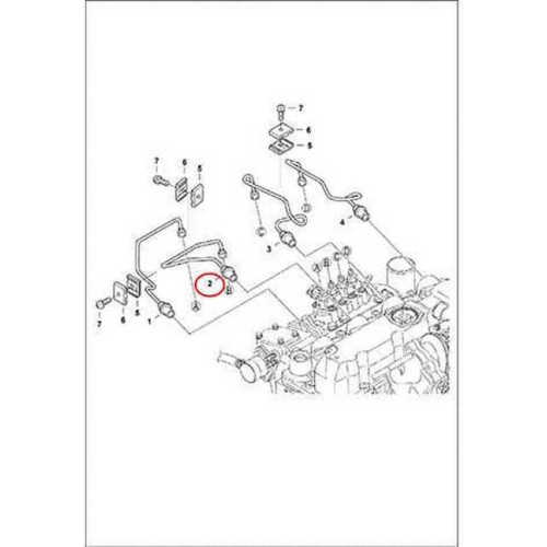 7000727 Трубка паливна високого тиску Bobcat