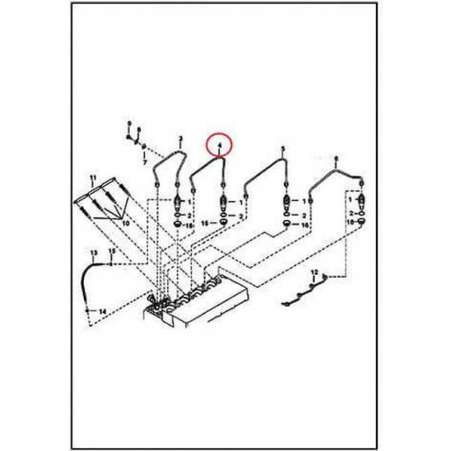 6655220 Трубка топливная высокого давления №2 Bobcat