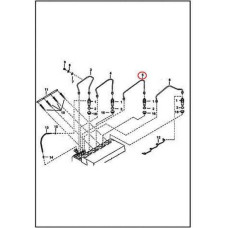 6655221 Трубка паливна високого тиску №3 Bobcat