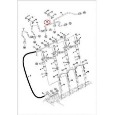 6684848 Трубка паливна високого тиску №3 Bobcat
