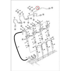 6684849 Трубка паливна високого тиску №4 Bobcat