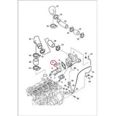 7008532 Фланець турбокомпресора Bobcat
