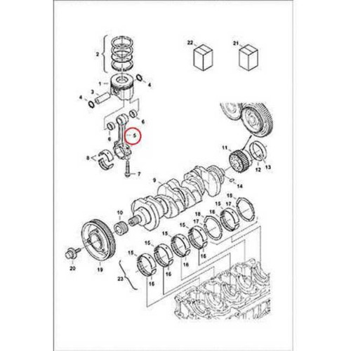 7008479 Шатун Bobcat