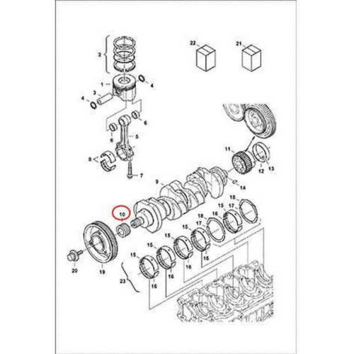 7000616 Шестерня валу колінчастого приводу масляного насоса Bobcat