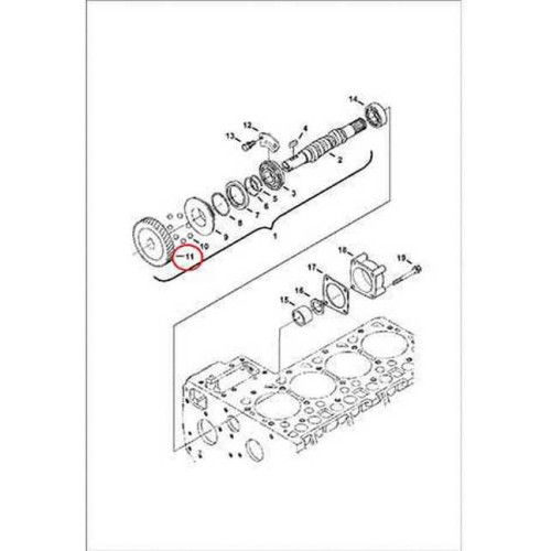6655212 Шестерня привода ТНВД Bobcat