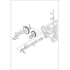 7017197 Шестерня валу розподільного Bobcat
